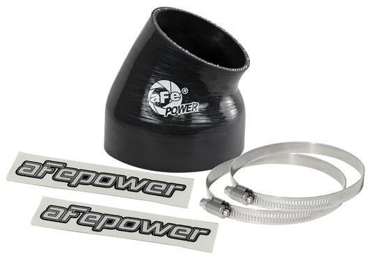 aFe Magnum FORCE Silicone Replacement Coupling Kit 4in ID x 30 Deg. Elbow Coupler - Black - Burkken Auto Parts