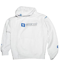 Sparco Sweatshirt Hooded WWW White XSML