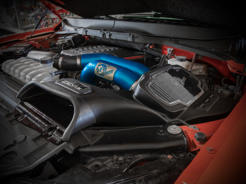 aFe 21-22 Ford F-150 Raptor V6-3.5L(tt) Momentum XP Cold Air Intake System Blue w/ Pro Dry S Filter - Burkken Auto Parts