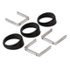 Autometer or Autogage 2-1/16in Black Angle Rings -- 3 Pack - Burkken Auto Parts