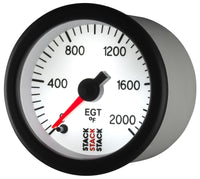 Autometer Stack 52mm 0-2000 Deg F Pro Stepper Motor Exhaust Gas Temp Gauge - White - Burkken Auto Parts