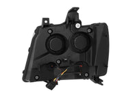 AlphaRex 07-14 Chevrolet Tahoe/Suburban LUXX-Series LED Projector headlights Black w/ DRL/Sequential - Burkken Auto Parts