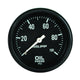 Autometer AutoGage 2-5/8in Mechanical Black 0-100 PSI Oil Pressure Gauge - Burkken Auto Parts