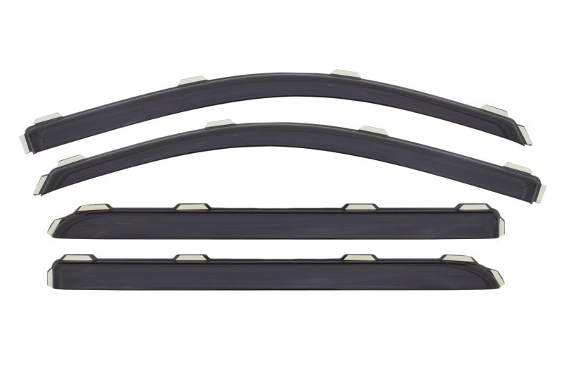 AVS 15-18 Chevy Silverado 2500 Crew Cab Ventvisor Front & Rear Window Deflectors 4pc - Smoke - Burkken Auto Parts