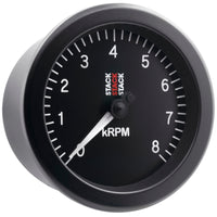Autometer Stack Sport 88mm 0-8K RPM Tachometer - Black - Burkken Auto Parts