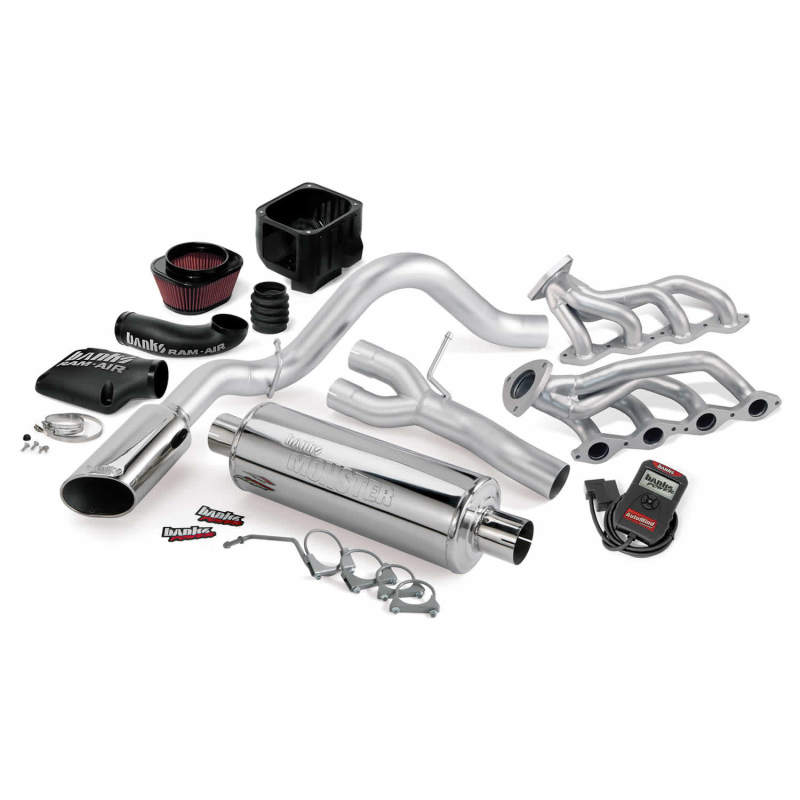 Banks Power 09 Chevy 5.3L CCSB/ECSB FFV PowerPack System - SS Single Exhaust w/ Chrome Tip - Burkken Auto Parts