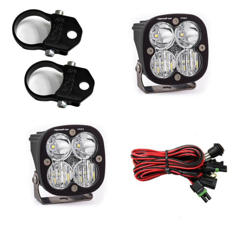 Baja Designs Squadron Pro LED Light Pods Kit w/A-Pillar Mounts/1.75in Harness - Burkken Auto Parts