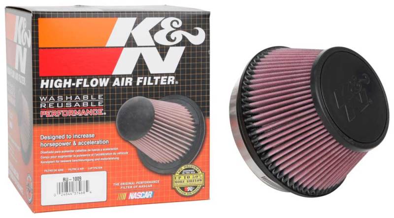 K&N Universal Clamp-On Air Filter 6in FLG / 7-1/2in B / 5-1/8in T / 4in H - Burkken Auto Parts