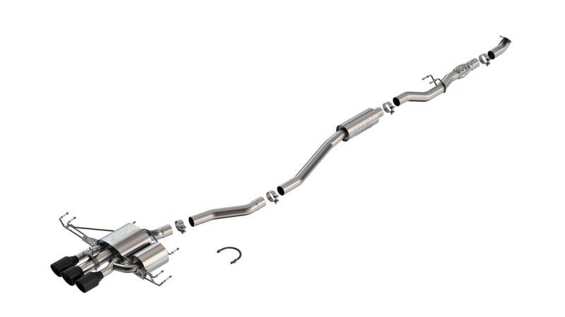 Borla 2024 Acura Integra Type S ATAK Cat-Back Exhaust System - Coated Black - Burkken Auto Parts