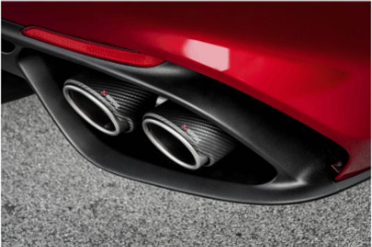 Akrapovic 17-19 Alfa Romeo Giulia Quadrifoglio Evolution Line Cat Back (Titanium) - Burkken Auto Parts