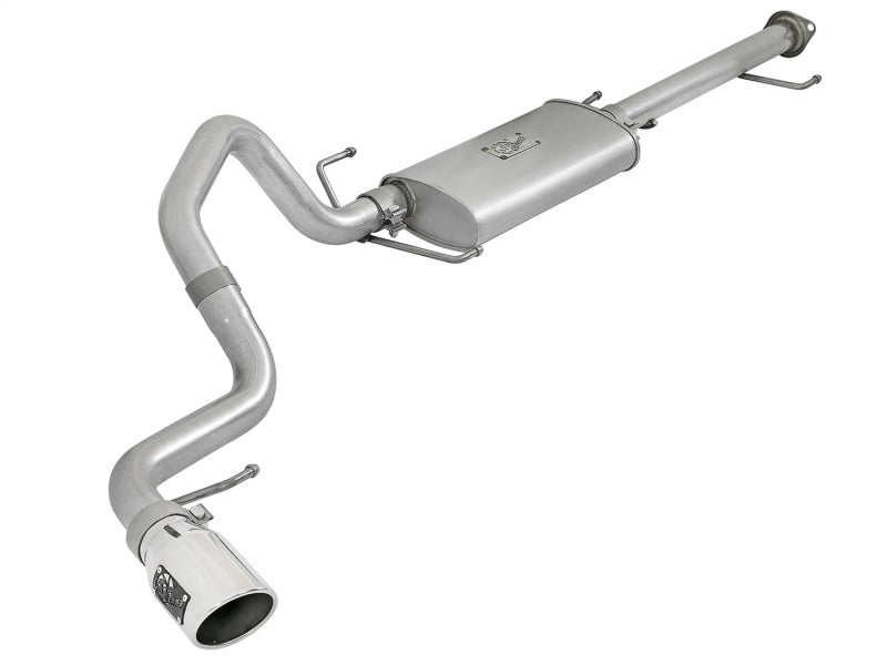 aFe Scorpion 2-1/2in Alum Steel Cat-Back Exhaust w/ Polished Tips 07-17 Toyota FJ Cruiser V6 4.0L - Burkken Auto Parts