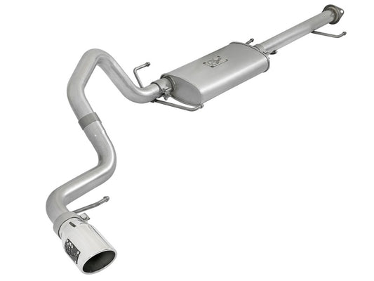 aFe Scorpion 2-1/2in Alum Steel Cat-Back Exhaust w/ Polished Tips 07-17 Toyota FJ Cruiser V6 4.0L - Burkken Auto Parts