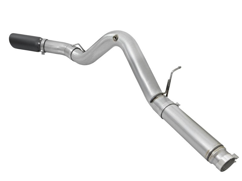 aFe Atlas Exhaust 5in DPF-Back Aluminized Steel w/ Black Tips 16-17 GM Diesel Truck V8-6.6L (td) - Burkken Auto Parts