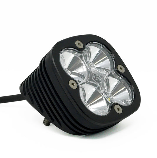 Baja Designs Squadron Pro Series Black Flush Mount Work/Scene Pattern LED Light Pod - Clear - Burkken Auto Parts