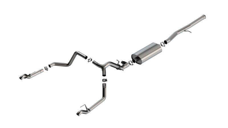 Borla 2024 Chevy Silverado 1500 6.2L V8 Touring Catback Exhaust (Use Fact Fascia Tips) - Burkken Auto Parts