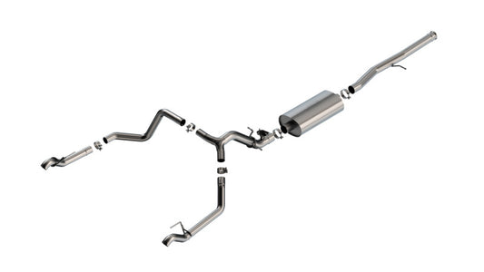 Borla 2024 Chevy Silverado 1500 6.2L V8 Touring Catback Exhaust (Use Fact Fascia Tips) - Burkken Auto Parts