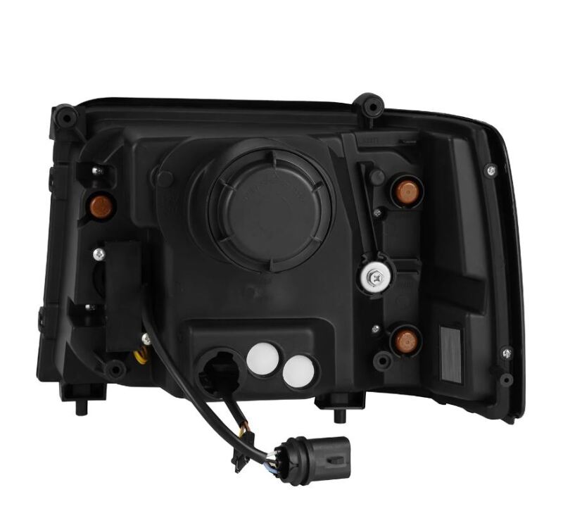AlphaRex 92-96 Ford F-Series/Bronco NOVA-Series LED Proj Headlight Alpha-Bk w/Actv Light SS & SBDRL - Burkken Auto Parts