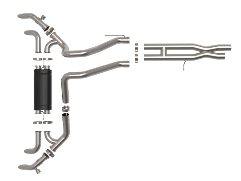 aFe 21-22 Jeep Wrangler JL Vulcan Series Stainless Steel Cat-Back Exhaust System - Burkken Auto Parts