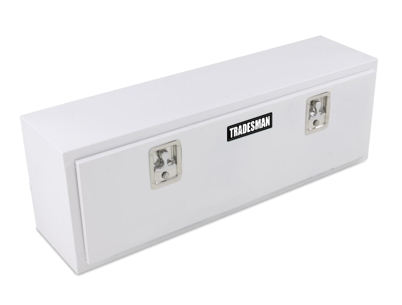 Tradesman Steel Top Mount Truck Tool Box (48in.) - White - Burkken Auto Parts