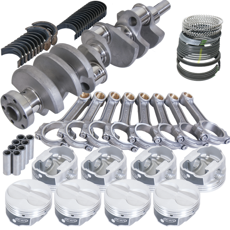 Eagle Ford 289/302 3.250in Crank 5.400in I-Beam Rod -11cc Flat Top 4.040in Pistons Rotating Assembly - Burkken Auto Parts