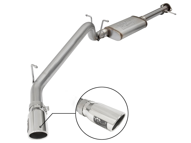 aFe MACH Force-Xp 3.0in 304 SS Cat-Back Exhaust w/ Polished Tip 17-18 GM Colorado/Canyon - Burkken Auto Parts