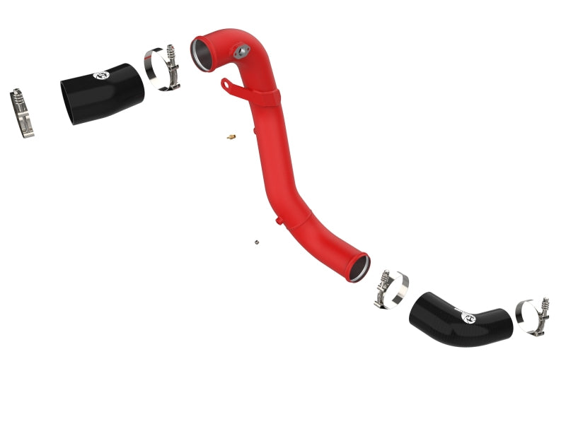 aFe Kia Stinger 18-22 V6-3.3L (tt) BladeRunner Cold Charge Pipe- Red - Burkken Auto Parts