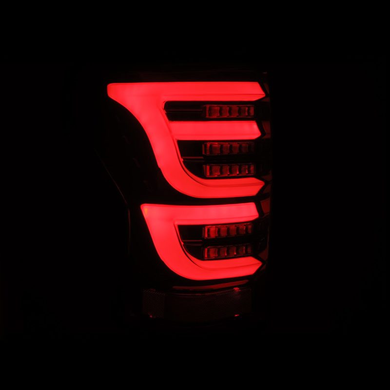 AlphaRex 07-13 Toyota Tundra LUXX-Series LED Tail Lights Alpha-Black - Burkken Auto Parts