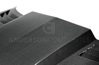 Anderson Composites 10-13 Chevy Camaro TT-Style Carbon Fiber Hood - Burkken Auto Parts