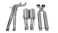 Corsa 2006-2010 Jeep Grand Cherokee 6.1L V8 Polished Sport Cat-Back Exhaust - Burkken Auto Parts