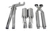 Corsa 2006-2010 Jeep Grand Cherokee 6.1L V8 Polished Sport Cat-Back Exhaust - Burkken Auto Parts
