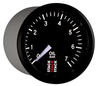 Autometer Stack Instruments 52mm 0-7 BAR M10 (M) Mechanical Oil Pressure Gauge - Black - Burkken Auto Parts