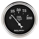 Autometer 2 1/16in 100PSI Old Tyme Black Electric Oil Pressure Gauge - Burkken Auto Parts