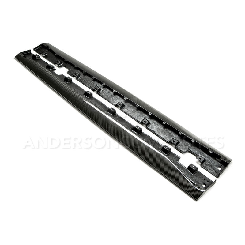 Anderson Composites 15-16 Ford Mustang Type-AR Rocker Panel Splitter - Burkken Auto Parts