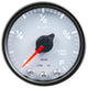 Autometer Spek-Pro Gauge Fuel Level 2 1/16in 0-270 Programmable Wht/Blk - Burkken Auto Parts