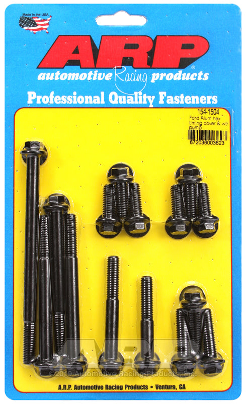 ARP SB Ford Aluminum Timing Cover Water Pump Hex Bolt Kit - Burkken Auto Parts
