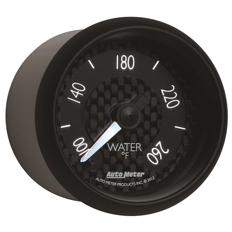 Autometer GT Series 52mm Full Sweep Electronic 100-260 Deg F Water Temperature Gauge - Burkken Auto Parts