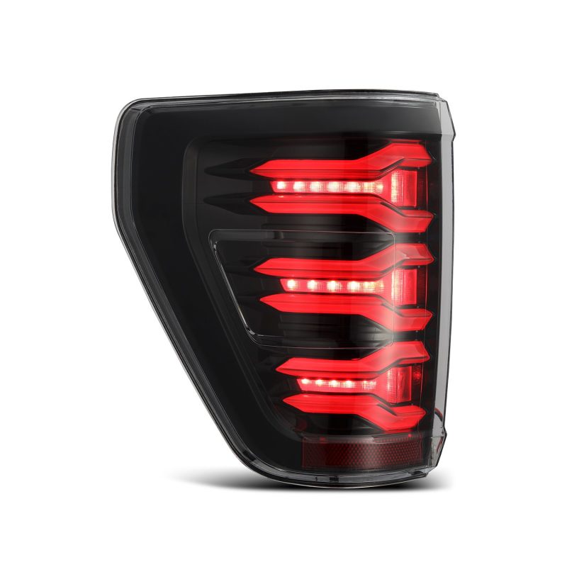 AlphaRex 21-22 Ford F150 LUXX LED Projector Tail Lights - Alpha-Black - Burkken Auto Parts