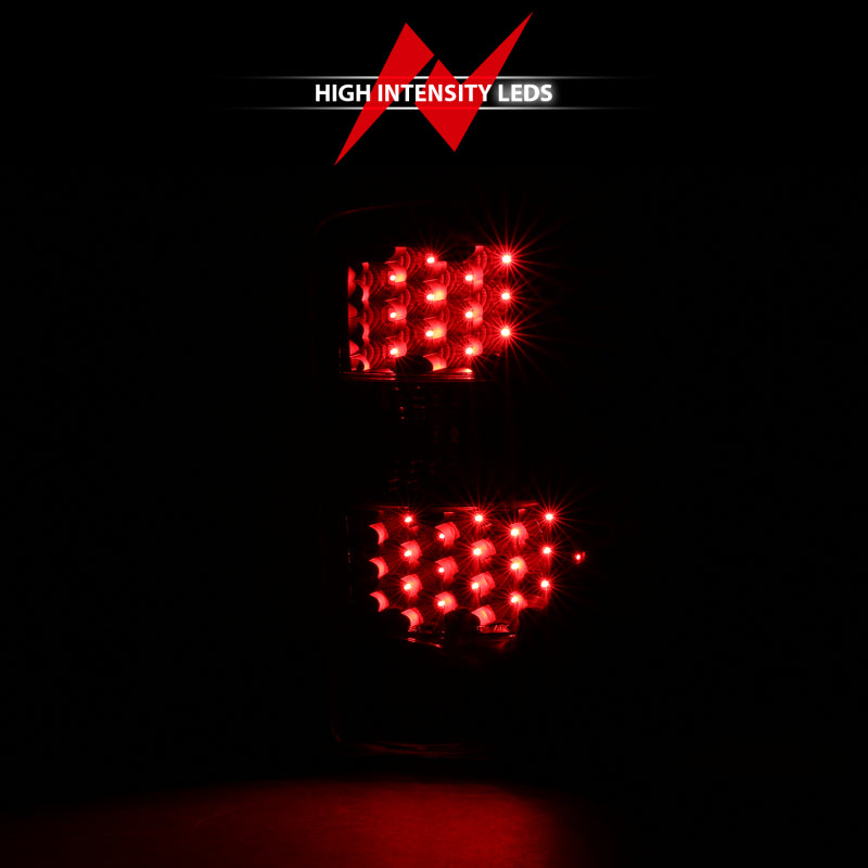 ANZO 2000-2006 Chevrolet Tahoe Led Taillights Black/Clear - Burkken Auto Parts