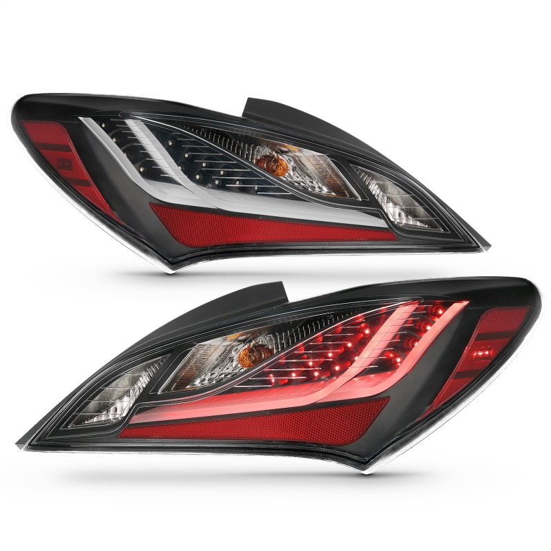ANZO 10-13 Hyundai Genesis 2DR LED Taillights Smoke - Burkken Auto Parts
