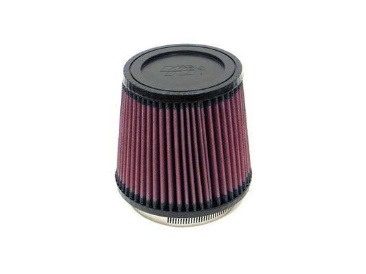 K&N Filter Universal Rubber Filter 3.75in Flange ID / 5.375in Base OD / 4.375in Top OD / 5in Height - Burkken Auto Parts
