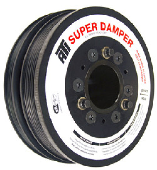ATI Damper - 7.48in - Alum - 8 & 4 Grv - LS7 w/LS1/LS2 F/V Body - Accessory & A/C Spacing - 3 Ring - Burkken Auto Parts