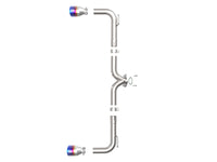 aFe Takeda 2-1/2in 304 SS Axle-Back Exhaust w/ Blue Flame Tips 14-18 Mazda 3 L4 2.0L/2.5L - Burkken Auto Parts