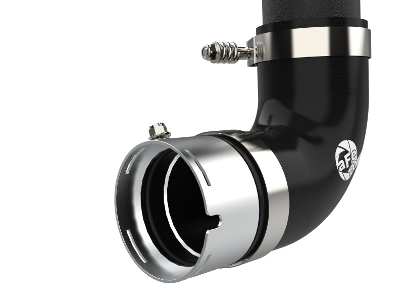 aFe 21-22 Ford Bronco V6-2.7Ltt BladeRunner Alum Hot Charge Pipe - Black - Burkken Auto Parts