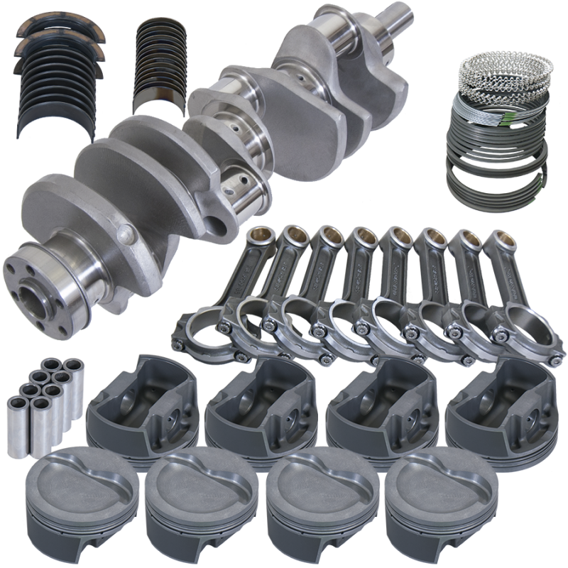 Eagle Ford 351W 4.000in Crank 6.250in I-Beam Rods -20cc Inv Dome 4.040in Pistons Balanced Assembly - Burkken Auto Parts