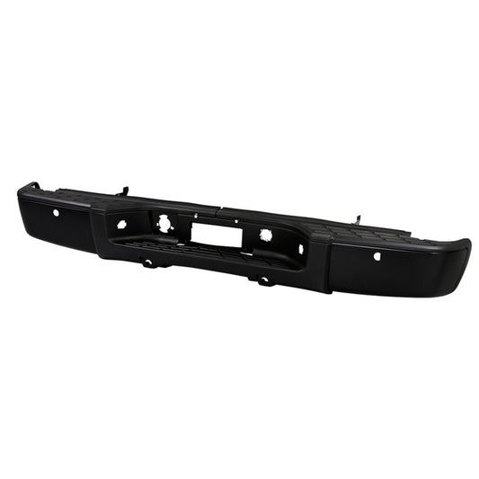 xTune 07-13 Chevy Silverado 1500 w/Parking Sensor OEM Style Steel Rear Bumper - BLK RB-CS07-SET-WS-B - Burkken Auto Parts
