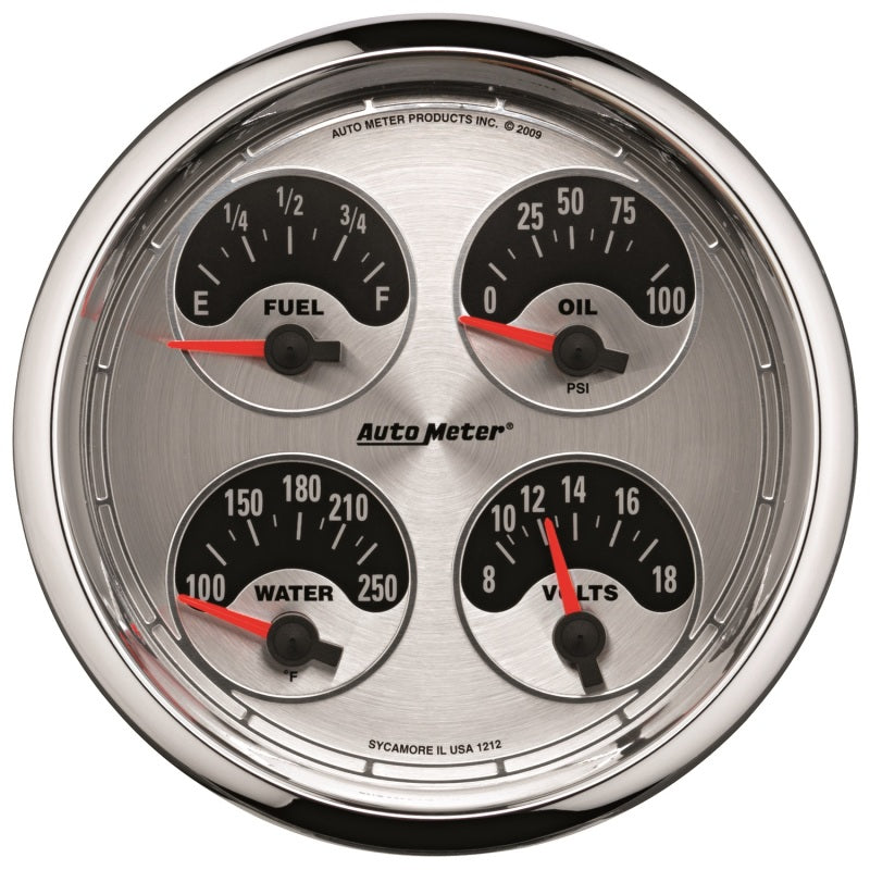 Autometer 5inch Kit Box - Tach Speedo Combo / Oil Pressure / Water Temp / Volt / Fuel Leve - Burkken Auto Parts
