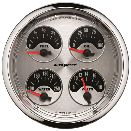 Autometer American Muscle 5in Quad LED Gauge - Burkken Auto Parts