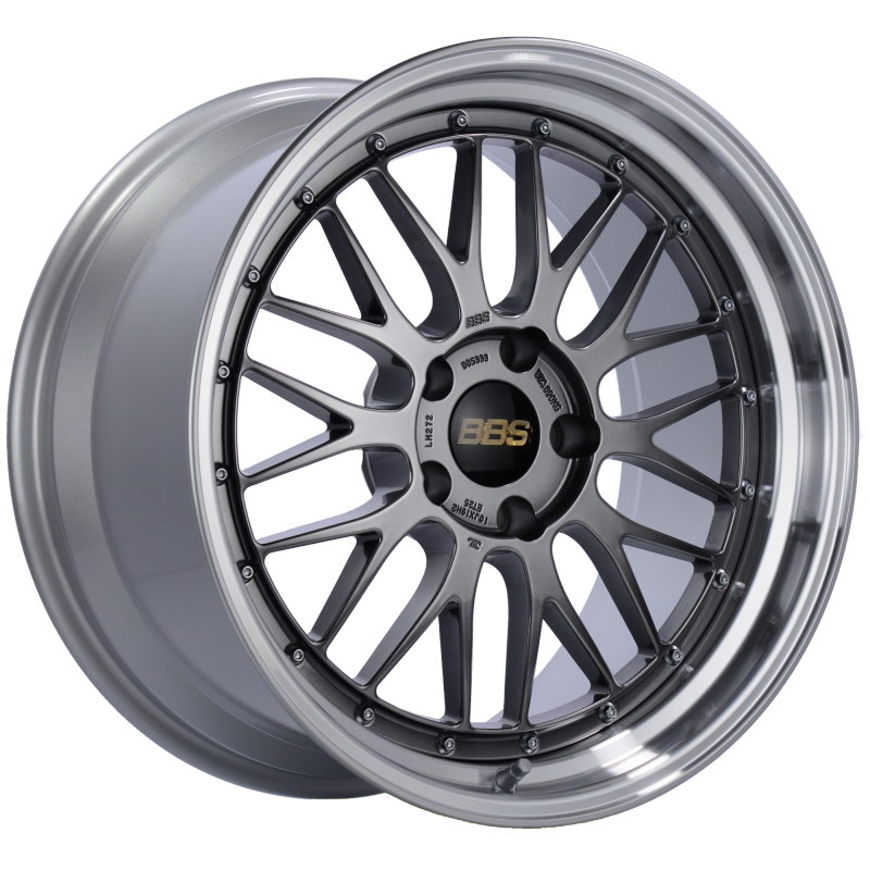 BBS LM 19x9.5 5x120 ET48 Diamond Black Center Diamond Cut Lip Wheel -82mm PFS/Clip Required - Burkken Auto Parts