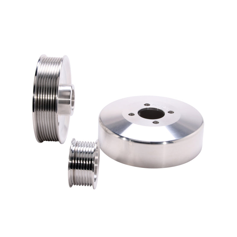 BBK 97-04 Ford F150 Expedition 4.6 5.4 Underdrive Pulley Kit - Lightweight CNC Billet Aluminum (3pc) - Burkken Auto Parts