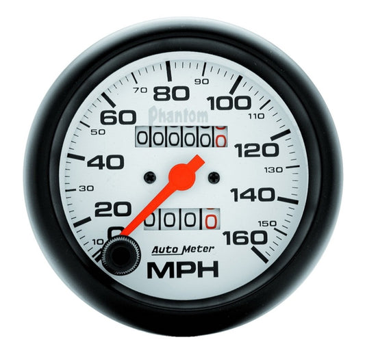 Autometer Phantom 3-3/8in 160MPH Speedometer Gauge - Mechanical Full Sweep - Burkken Auto Parts